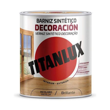 Vernice Titanlux M10100134 750 ml Castano Made in Italy Global Shipping