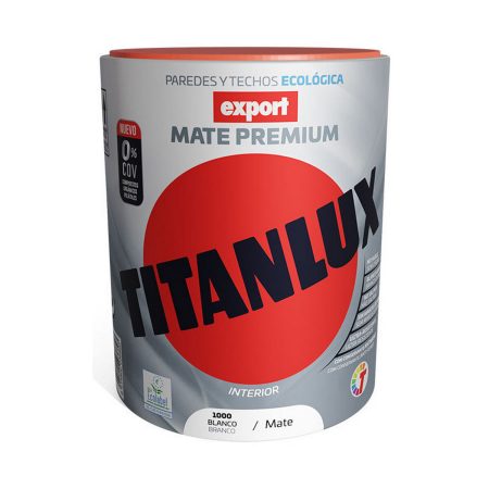 Vernice vinilica Titanlux Export f31110034 Soffitto Parete Lavabili Bianco 750 ml Mat Made in Italy Global Shipping