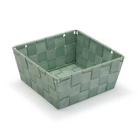 Cestino Versa Verde Media Tessile 19 x 9 x 19 cm Made in Italy Global Shipping