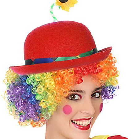 Cappello da Pagliaccio Rosso Multicolore
