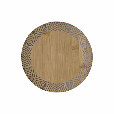 Sottopentola DKD Home Decor Nero Naturale Bambù 20 x 20 x 1 cm
