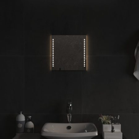 Specchio da Bagno con Luci LED 30x30 cm