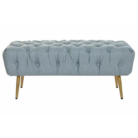 Panca DKD Home Decor Grigio 103 x 46 x 42 cm 103 x 46 x 43 cm Metallo Verde Made in Italy Global Shipping