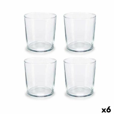 Set di Bicchieri Bistro 380 ml Trasparente Cristallo (6 Unità)