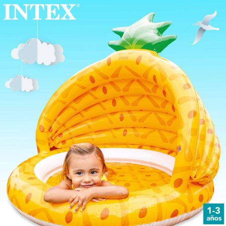 Piscina Gonfiabile per Bambini Intex Ananas 102 x 94 x 102 cm 45 L (6 Unità)