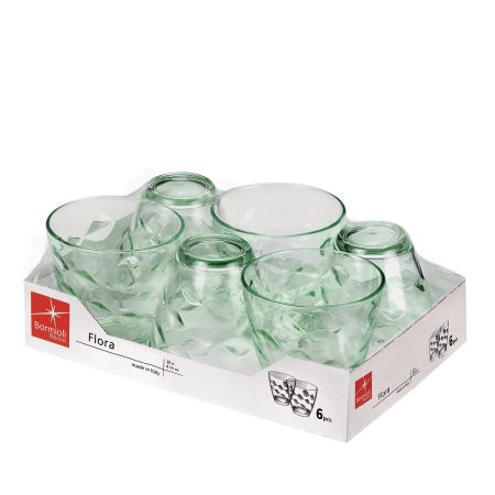 Set di Bicchieri Bormioli Rocco Flora Verde Vetro 260 ml