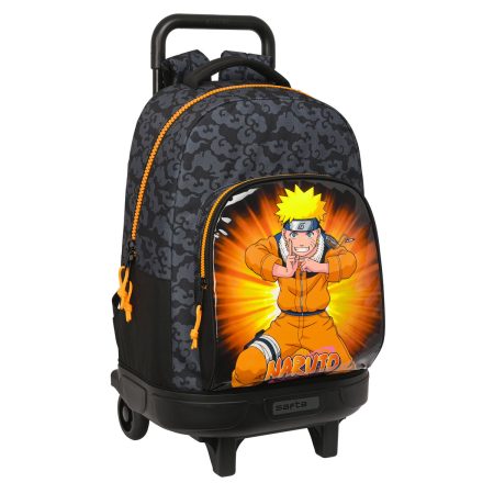 Trolley per la Scuola Naruto 33 x 45 x 22 cm Nero Arancio