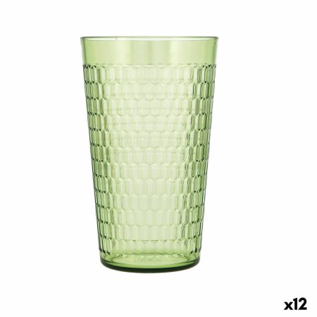 Bicchiere Quid Viba Verde Plastica 650 ml (12 Unità) (Pack 12x)