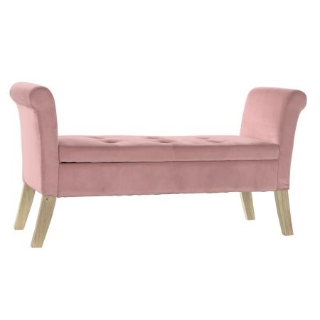 Panca DKD Home Decor   Rosa Legno Plastica 130 x 44 x 69 cm Made in Italy Global Shipping