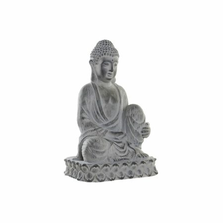 Statua Decorativa da Giardino DKD Home Decor Grigio Metallo Resina Magnesio Buddha 30 x 40 cm 42