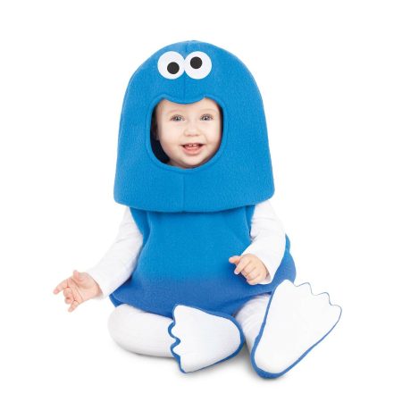 Costume per Neonati My Other Me Cookie Monster Sesame Street Azzurro (3 Pezzi)