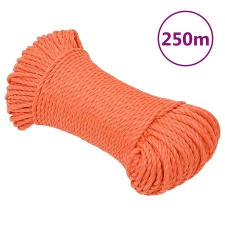 Corda da Lavoro Arancione 3 mm 250 m in Polipropilene