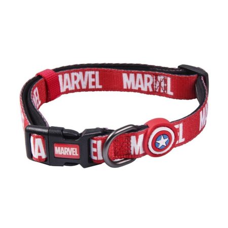 Collare per Cani Marvel M/L Rosso Made in Italy Global Shipping