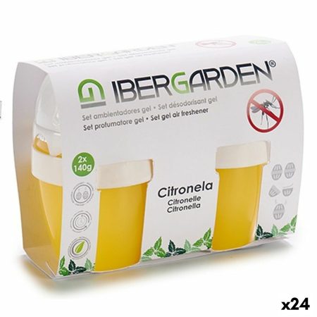 Set Deodorante per Ambienti Gel Citronella (24 Unità) Made in Italy Global Shipping