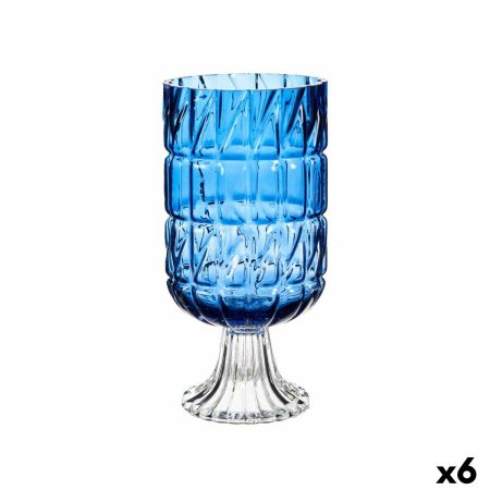 Vaso Intaglio Azzurro Cristallo 13 x 26