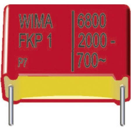Wima FKP1U022206F00KSSD 1 pz. Condensatore a film FKP radiale 0.022 µF 2000 V/DC 10 % 27.5 mm (L x L x A) 31.5 x 15 x 26