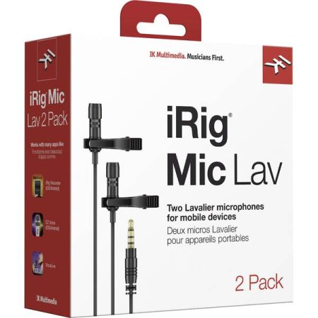 IK Multimedia iRig Mic Lav 2 a clip Lavalier Microfono portatile Tipo di trasmissione (dettaglio):Cablato incl.