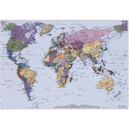 Komar Fotomurale World Map 254x184 cm 4-050