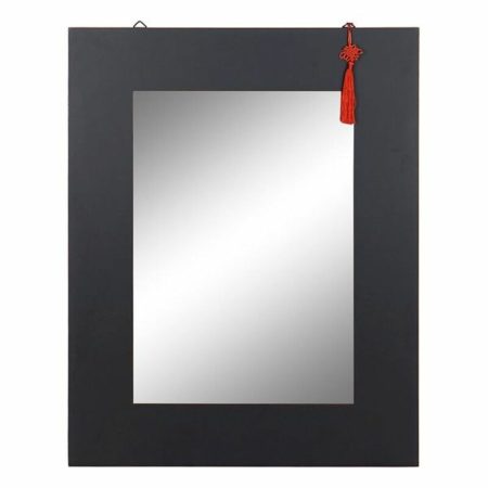 Specchio da parete DKD Home Decor Nero (Ricondizionati B) Made in Italy Global Shipping