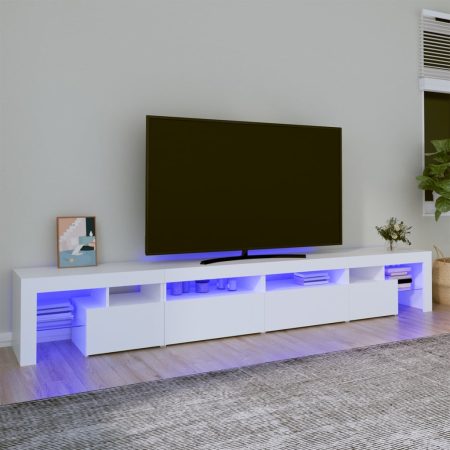 Mobile Porta TV con Luci LED Bianco 260x36