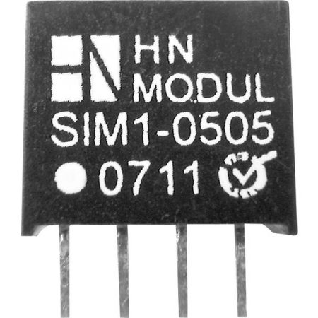 HN Power SIM1-0524-SIL4 Convertitore DC/DC da circuito stampato 5 V/DC 12.6 V/DC 42 mA 1 W Num. uscite: 1 x Contenuto 1