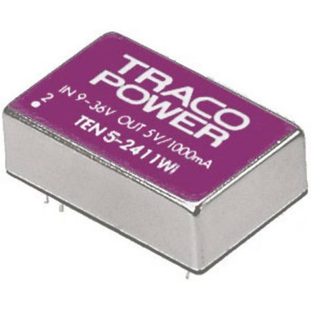 TracoPower TEN 5-2412WI Convertitore DC/DC da circuito stampato 24 V/DC 12 V/DC 500 mA 5 W Num. uscite: 1 x Contenuto 1