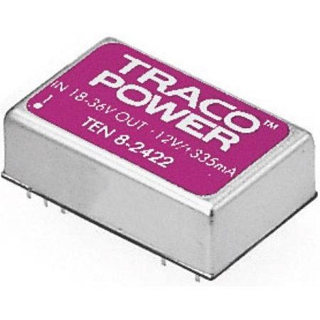 TracoPower TEN 8-4812 Convertitore DC/DC da circuito stampato 48 V/DC 12 V/DC 665 mA 8 W Num. uscite: 1 x Contenuto 1