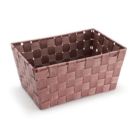 Cestino Versa Rosa Tessile 20 x 15 x 30 cm Made in Italy Global Shipping