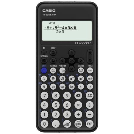 Casio FX-82DE CW Calcolatrice tecnica scientifica Nero Display (cifre): 10 a batteria (L x A x P) 77 x 13.8 x 162 mm