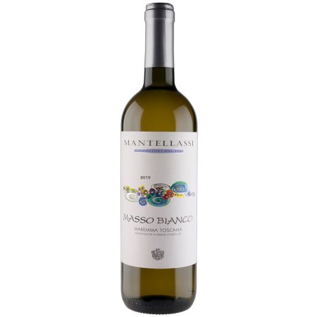 Vino Bianco Masso Bianco Maremma Toscana DOC 2020 Azienda Mantellassi Confezione da 6 Bottiglie da 75 cl