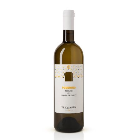Vino Bianco Frizzante Poderino Frizzante IGT Toscana Azienda Trequanda Confezione da 6 Bottiglie da 75 cl