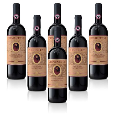 Vino Rosso Chianti Classico DOCG Clemente VII Gran Selezione Conf. da 6 Bottiglia/e
