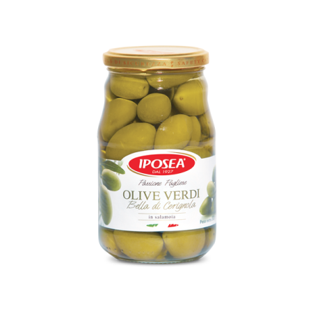 Olive Verdi Iposea (Confezione in vetro da 290 Gr)