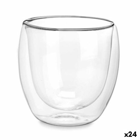 Bicchiere Trasparente Vetro Borosilicato 246 ml (24 Unità)