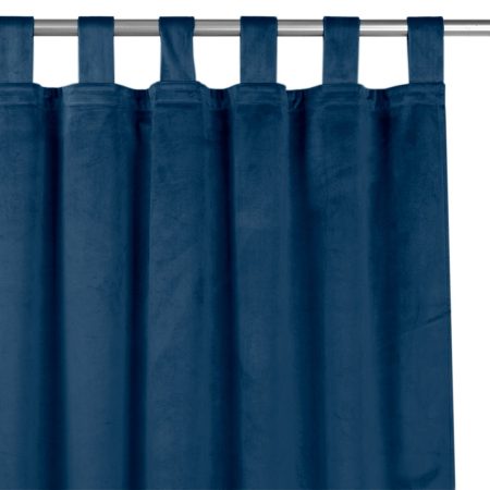 Tenda  VILA colore indigo stile classico bretelle per tende 10 cm velluto 400x175 homede