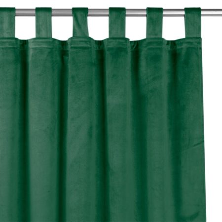 Tenda  VILA colore verde bottiglia stile classico bretelle per tende 10 cm velluto 200x225 homede