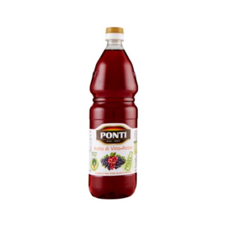 Aceto di Vino Rosso-Ponti-Bottiglia in Pet-1 Lt