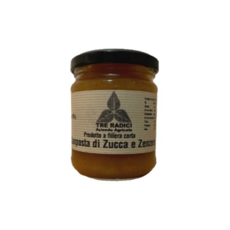 Composta di Zucca e Zenzero Azienda Agricola Tre Radici 230 Grammi