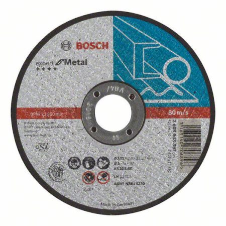 Bosch Accessories 2608603397 2608603397 Disco di taglio dritto 125 mm 1 pz. Acciaio