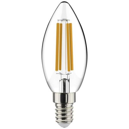 LightMe LM85931 LED (monocolore) ERP F (A - G) E14 Forma di candela 4.5 W = 40 W Bianco caldo (Ø x A) 35 mm x 97 mm 5