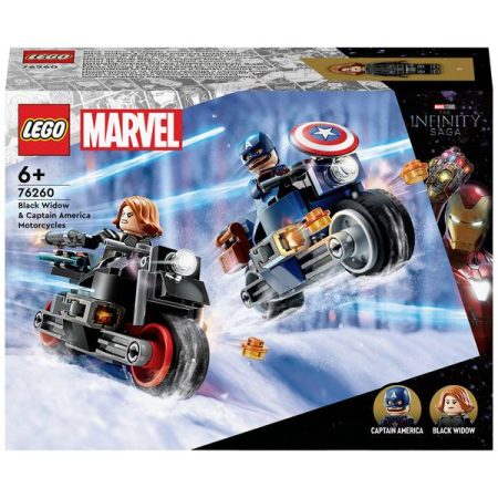 76260 LEGO® MARVEL SUPER HEROES Motociclette Black Widows & Captain America