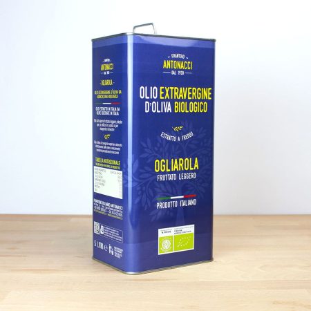 Olio Extravergine Biologico - Latta 5 litri - Cultivar Ogliarola