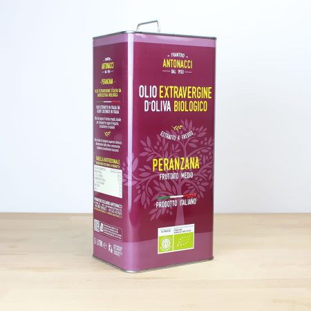 Olio Extravergine Biologico - Latta 5 litri - Cultivar Peranzana