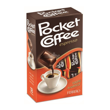 Ferrero-Pocket Coffee-Confezione da 18 Pezzi