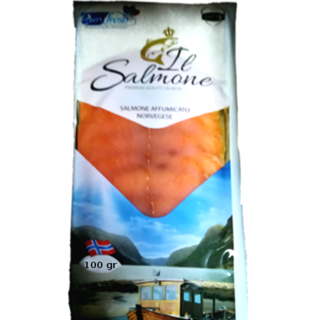 Salmone Affumicato-EuroFresh-Confezione da 100 Gr