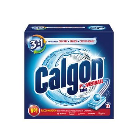 Calgon Pastiglie Anticalcare Lavatrice 3 in 1 15 Tabs