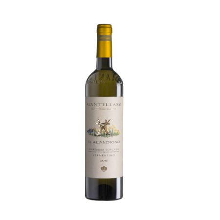 Vino Bianco Vermentino IGT Scalantino Maremma Toscana 2020 Azienda Mantellassi Confezione da 6 Bottiglie da 75 Cl