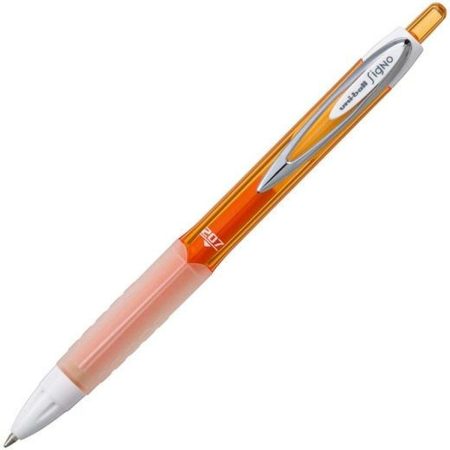 Penna a inchiostro liquido Uni-Ball Rollerball Signo UM-207 Arancio 0