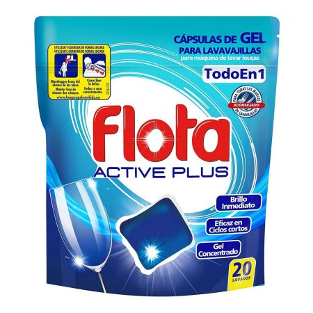 Pastiglie per lavastoviglie Active Plus Flota (20 uds) Made in Italy Global Shipping