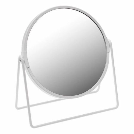 Specchio Ingranditore Versa Bianco Legno Metallo Specchio 7